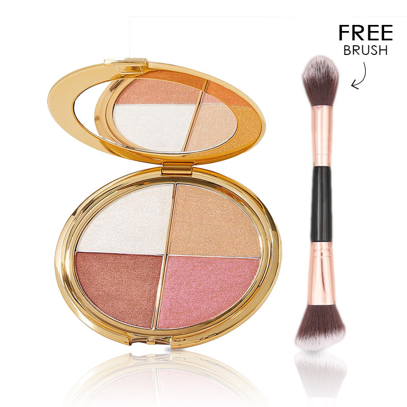 đđ„Final 3 hours 60% offâ°eye & cheek palette - eyeshadow and highlighter makeup (with Detachable Brush)