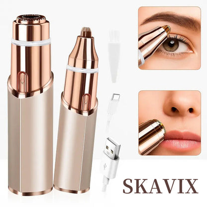Skavix 2 in 1 facial & eyebrow hair trimmerator
