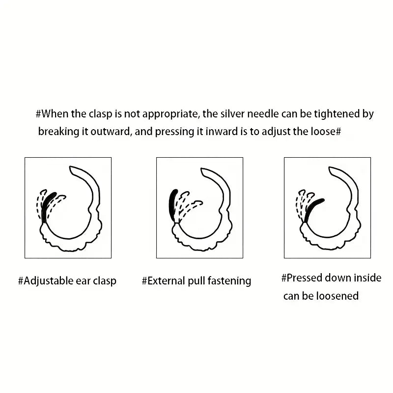 Black LOVE Heart Tassel Earrings（RS）