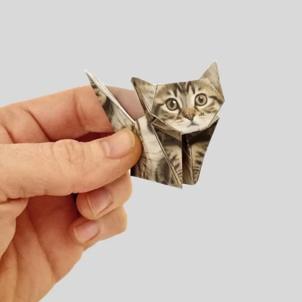 3D Paper Cats Origami Kit – 50 Sheets of Fun Crafting for Kids & Adults