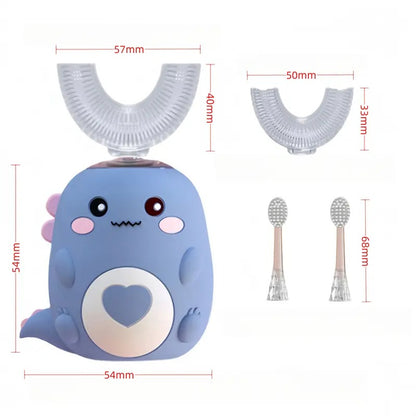 Alisanda Electric U Baby Toothbrush 2 - 12 Years & Soft Bristles, BPA Free
