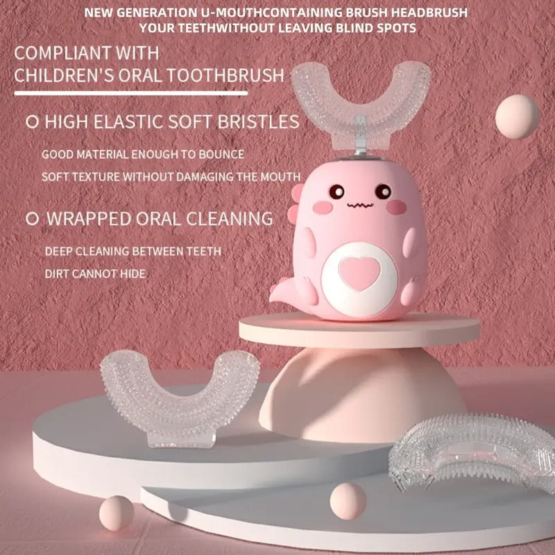 Alisanda Electric U Baby Toothbrush 2 - 12 Years & Soft Bristles, BPA Free