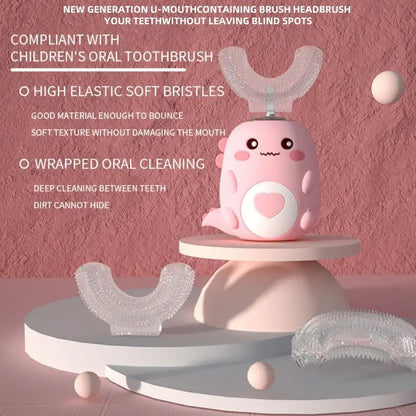 Alisanda Electric U Baby Toothbrush 2 - 12 Years & Soft Bristles, BPA Free