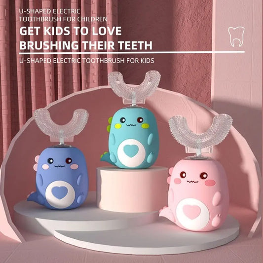 Alisanda Electric U Baby Toothbrush 2 - 12 Years & Soft Bristles, BPA Free